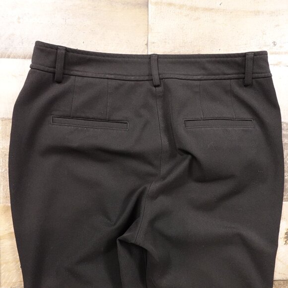 Express Cropped Flare Pants Women’s Size 6R Black High Rise Stretch 25.5” Inseam - Picture 12 of 13